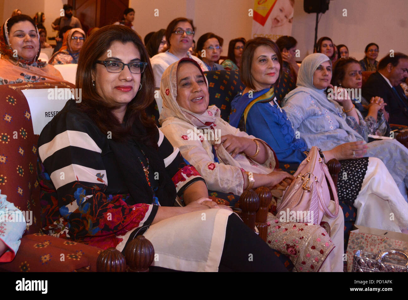 Quetta, Pakistan. August 04 2018: female doctors participating during second day session of National Scientific SOGP conference on women health organized by SOGP Balochistan Chapter at serena hotel. Credit: ZMA Photos/Alamy Live News Stock Photo