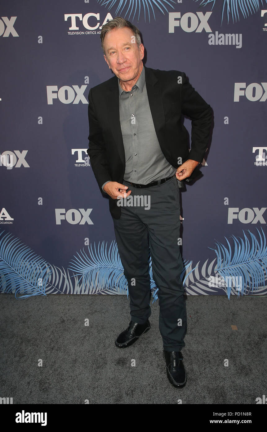 West Hollywood, CA, USA. 2nd Aug, 2018. 02 August 2018 - West Hollywood, California - Tim Allen. FOX Summer TCA All-Star Party. Photo Credit: F. Sadou/AdMedia Credit: F. Sadou/AdMedia/ZUMA Wire/Alamy Live News Stock Photo