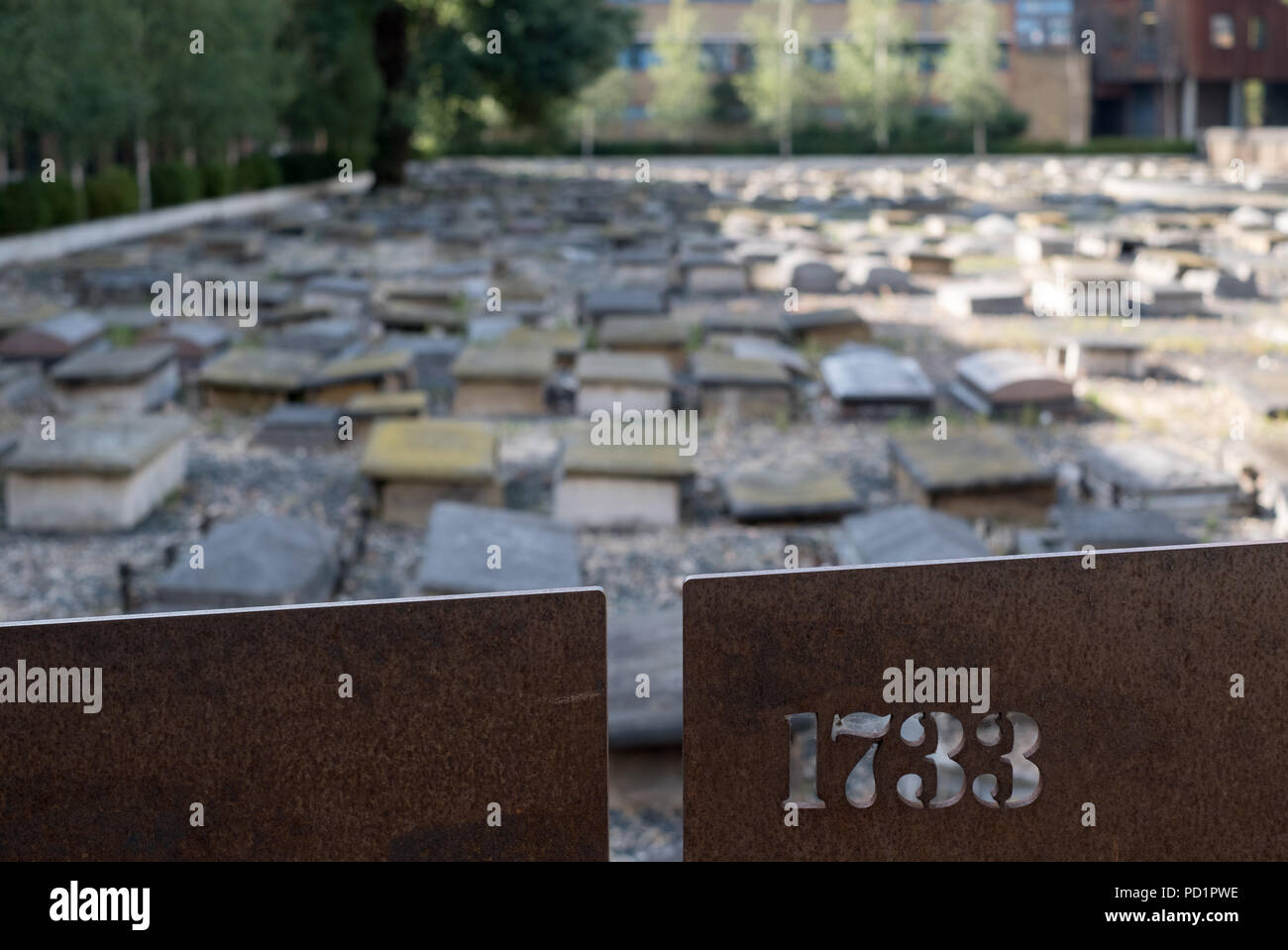 Novo Cemetery at Queen Mary University of London. Historic Sephardi