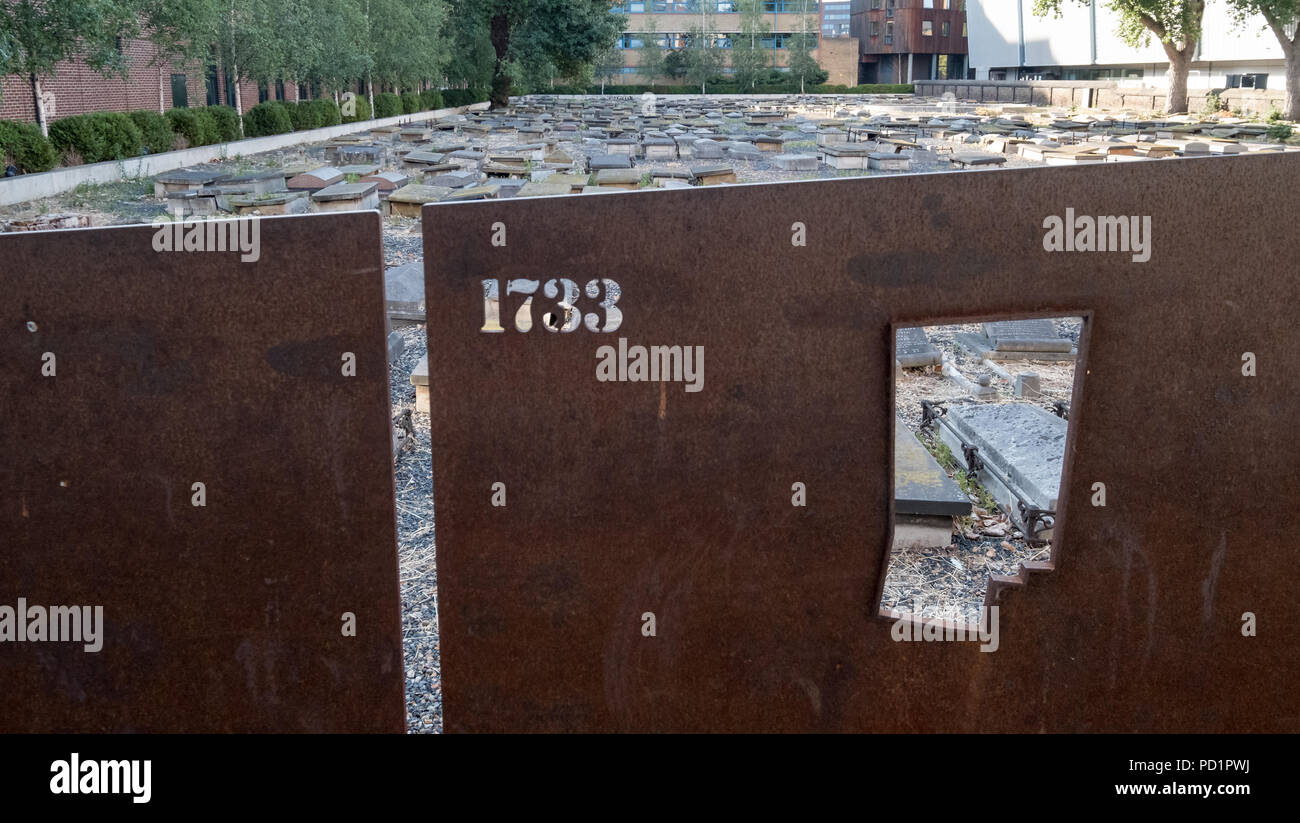 Novo Cemetery at Queen Mary University of London. Historic Sephardi