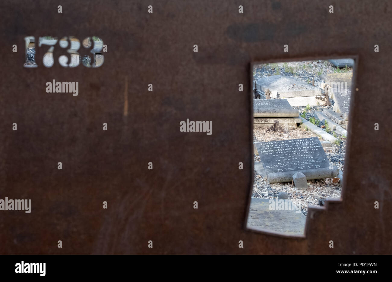 Novo Cemetery at Queen Mary University of London. Historic Sephardi