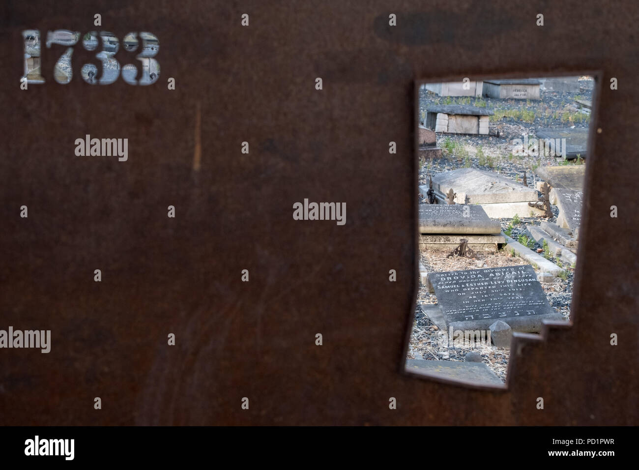 Novo Cemetery at Queen Mary University of London. Historic Sephardi