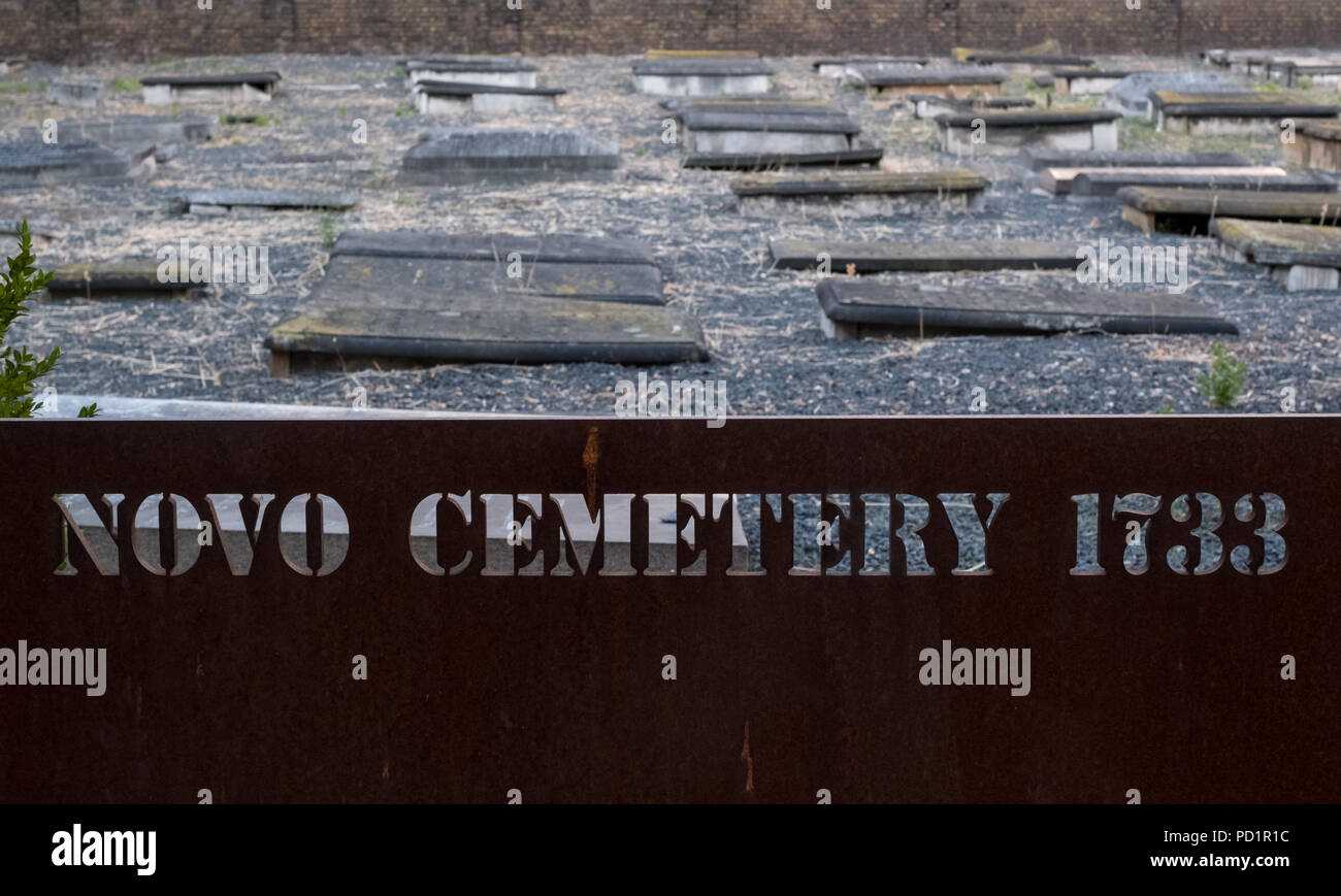 Novo Cemetery at Queen Mary London University. Historic Sephardi Jewish
