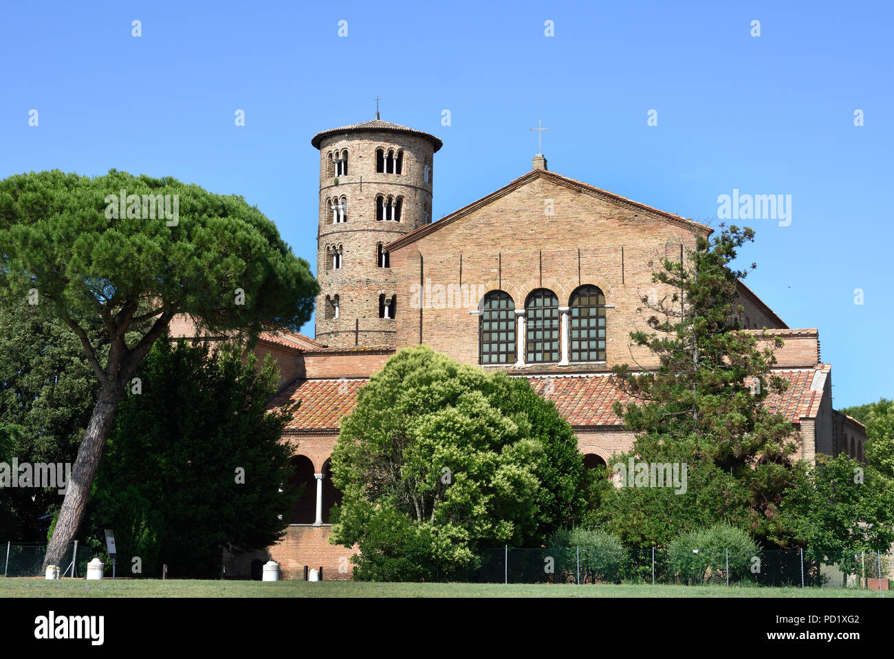 Basilica di Sant Apollinare Nuovo - 6th century church, Ravenna Ravenna Italian ,Emilia-Romagna , Northern, Italy, Stock Photo