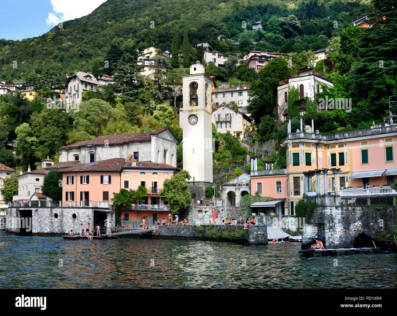 Cernobbio - Lago di Como (Lake Como) is a lake of glacial origin in Lombardy Italy Italian. Stock Photo