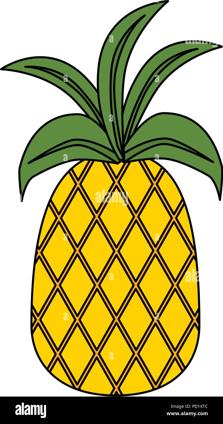 fresh pineapple fruit icon Stock Vector Image & Art - Alamy