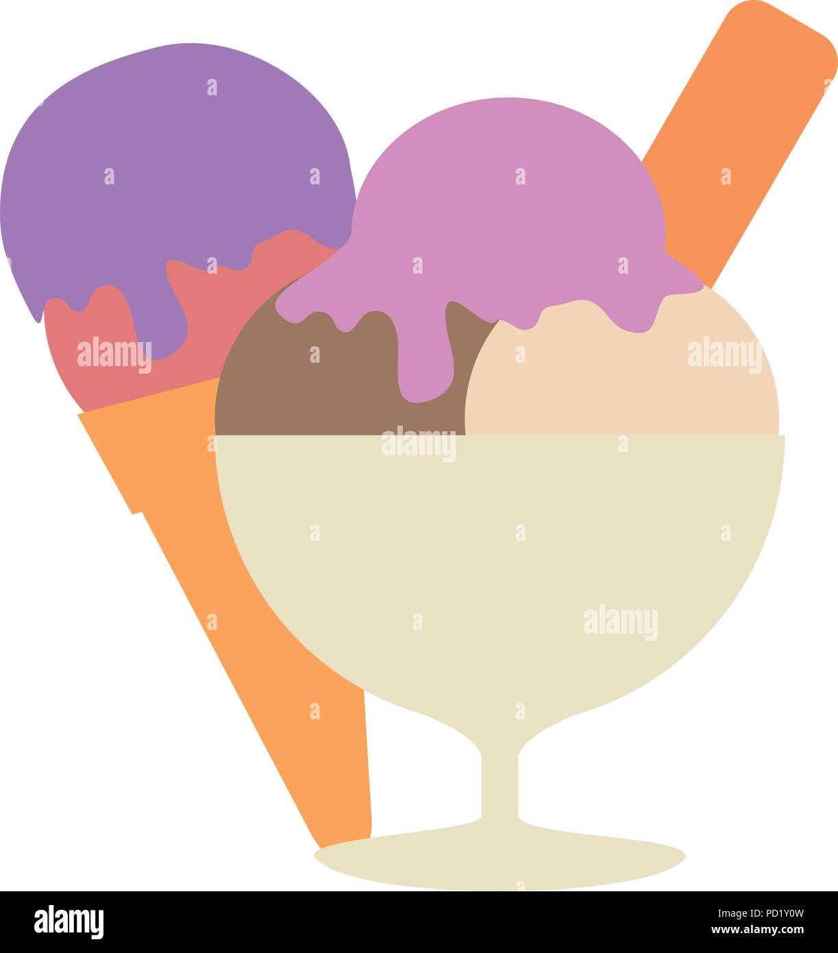 ice cream cup isolated icon Stock Vector Image & Art - Alamy