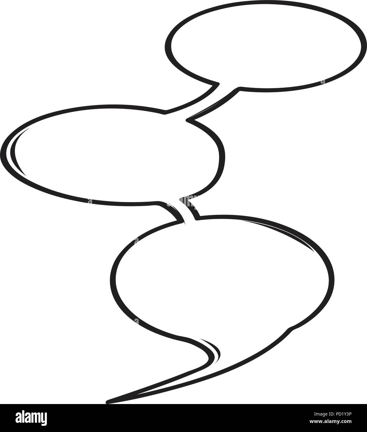 Isolated empty comic speech bubble Stock Vector Image & Art - Alamy