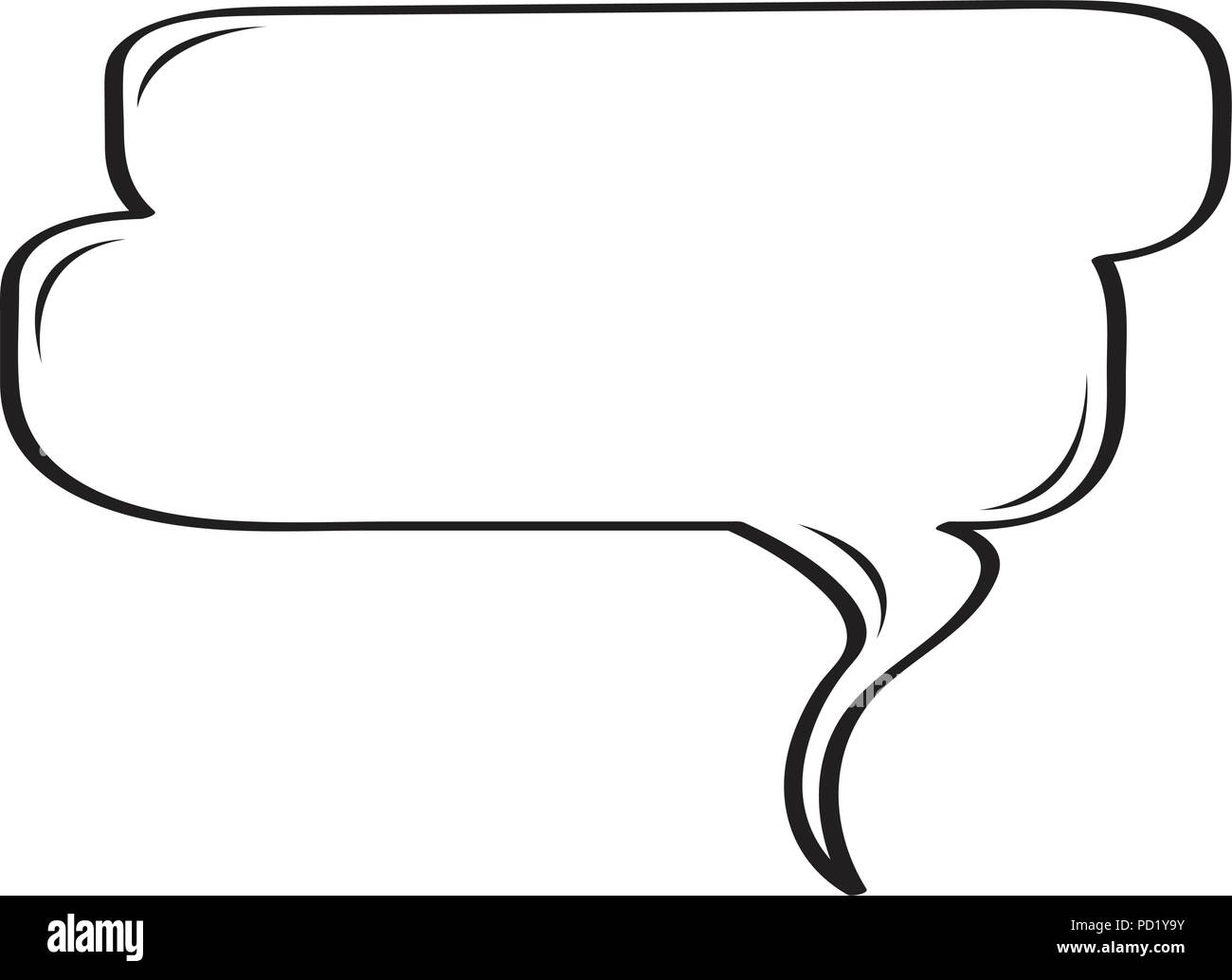 Isolated empty comic speech bubble Stock Vector Image & Art - Alamy