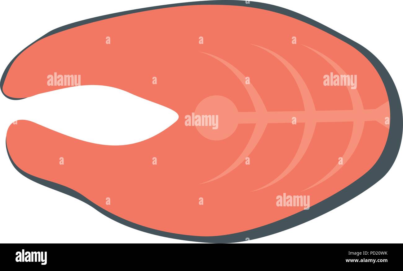 fresh salmon steak fish Stock Vector Image & Art - Alamy