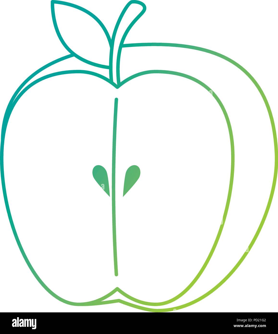 apple fresh fruit healthy Stock Vector Image & Art - Alamy