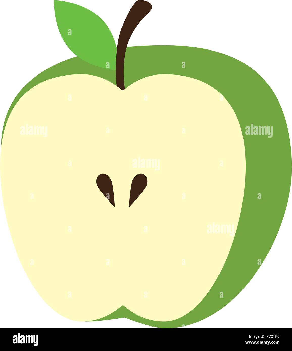apple fresh fruit healthy Stock Vector Image & Art - Alamy