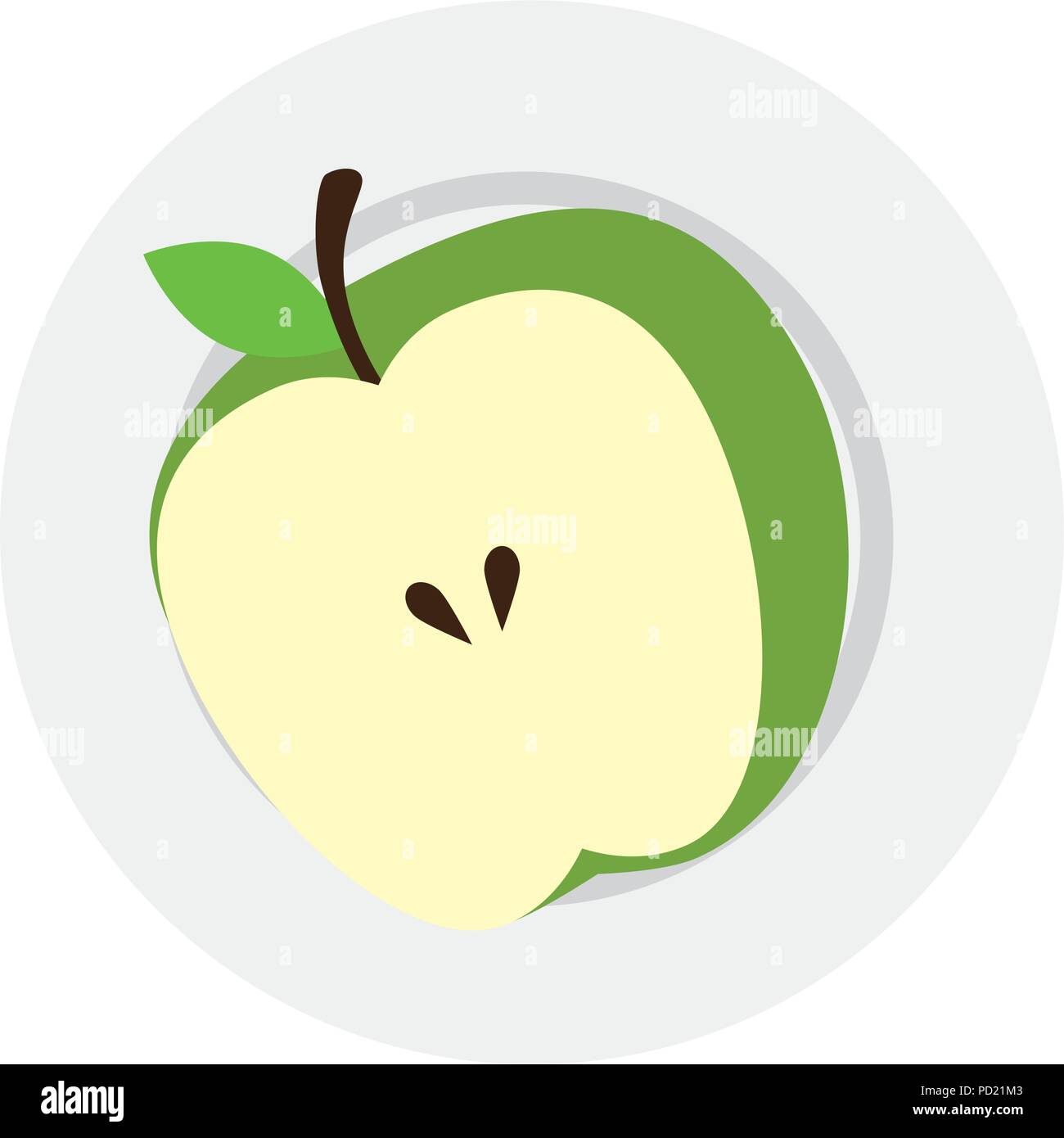 apple fresh fruit healthy Stock Vector Image & Art - Alamy