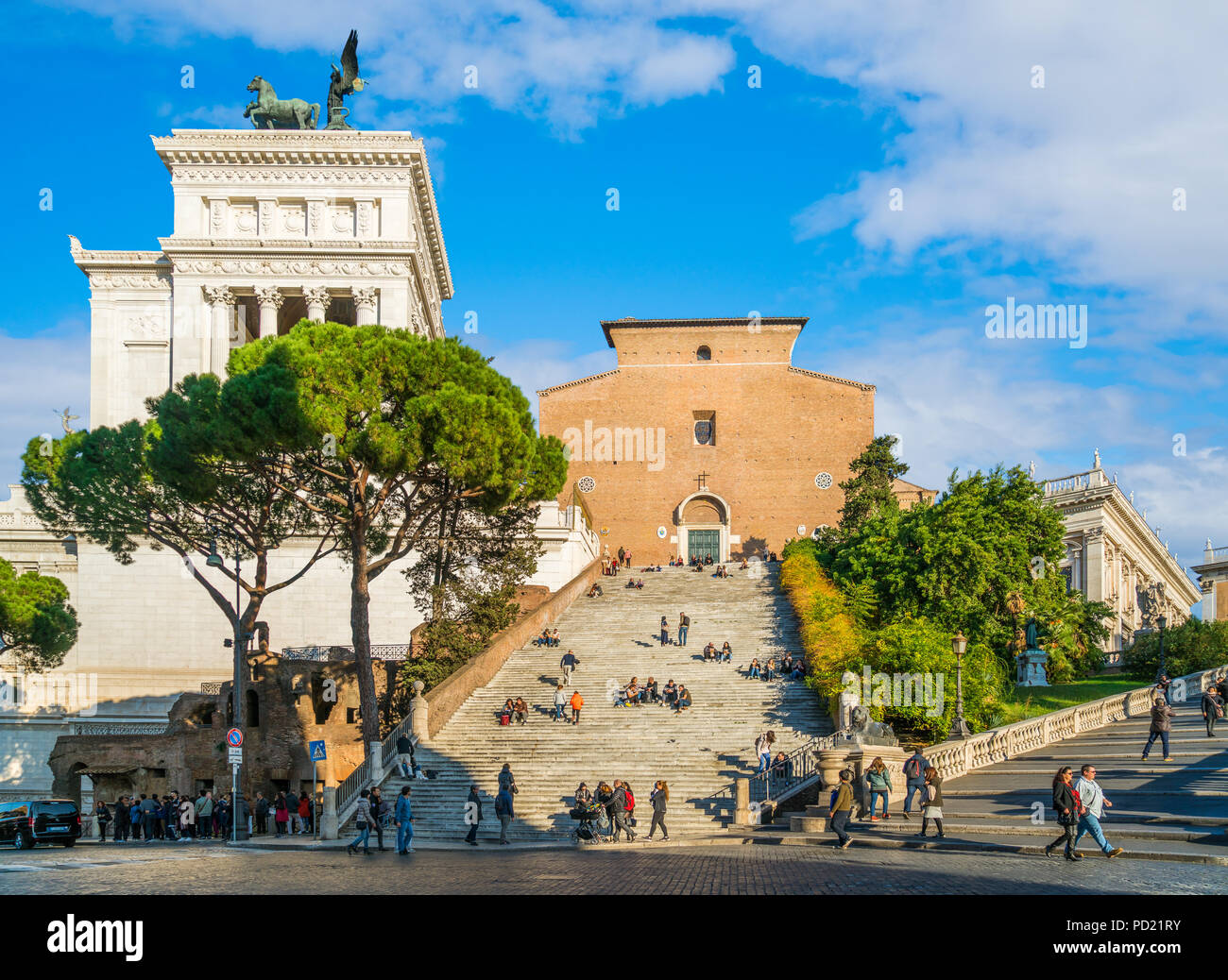 Basilica of Maria in Ara Coeli, Rome, Italy Stock Photo - Alamy
