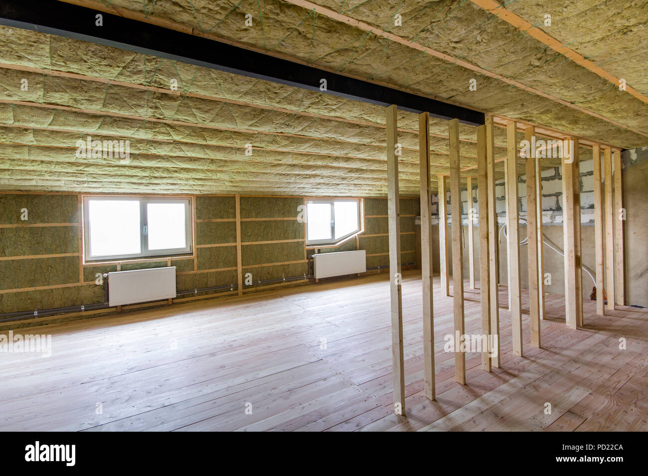 Construction And Renovation Of Big Light Spacious Empty Room With