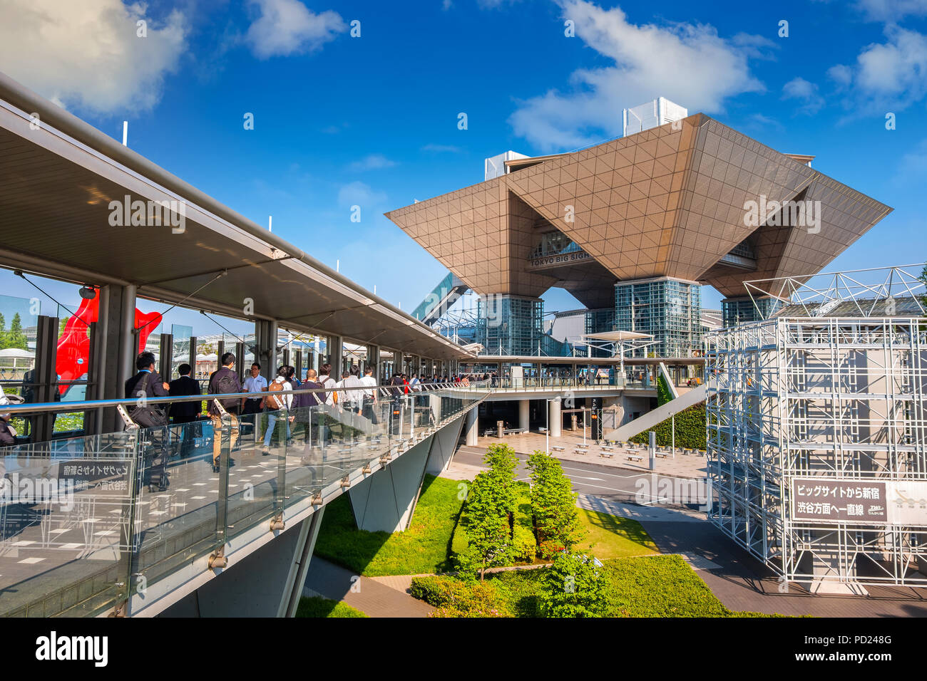 TOKYO, JAPAN APRIL 19 2018 Tokyo Big Sight officially known as Tokyo International Exhibition