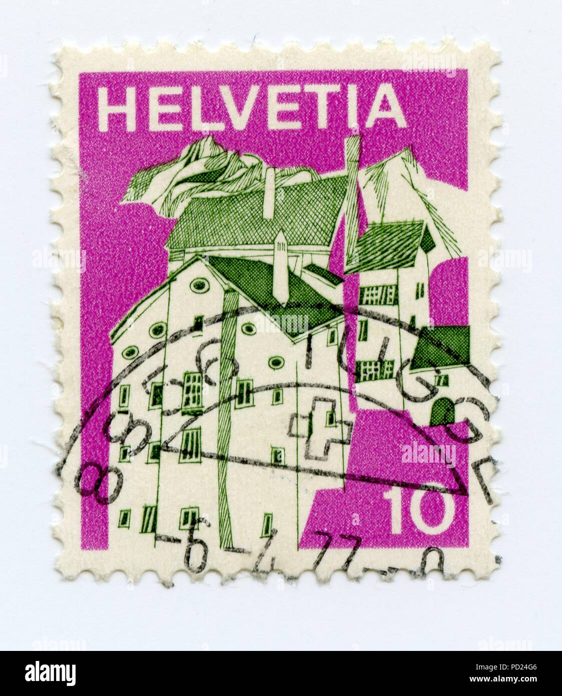Postage stamp stamps switzerland High Resolution Stock Photography and