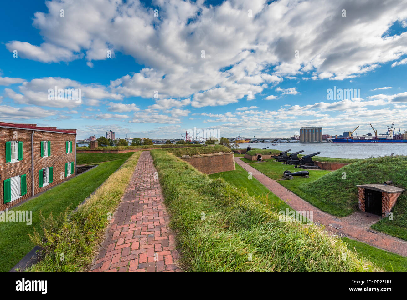 Fort McHenry, in Baltimore, Maryland Stock Photo