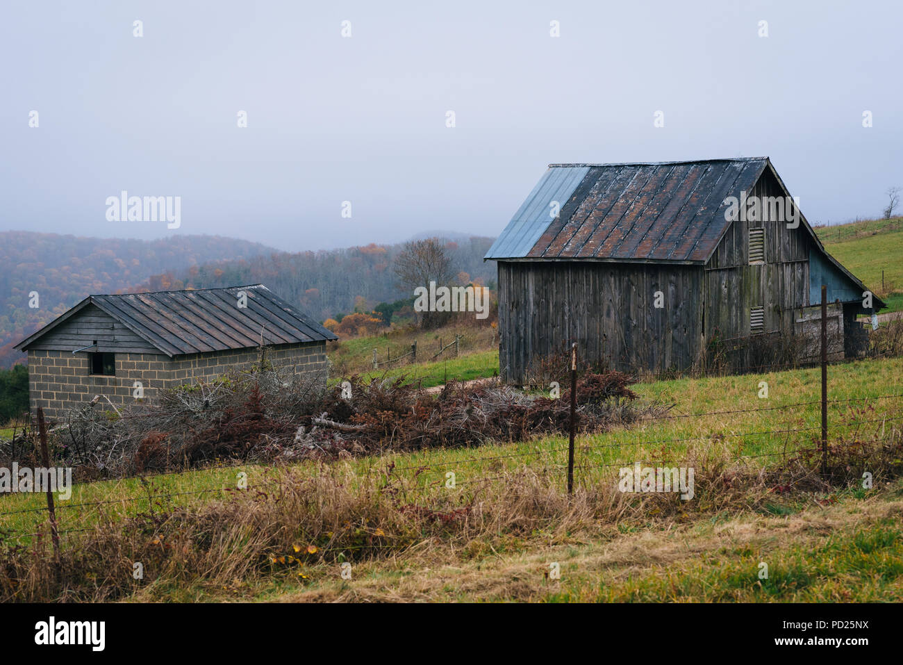 Old Appalachian barns
