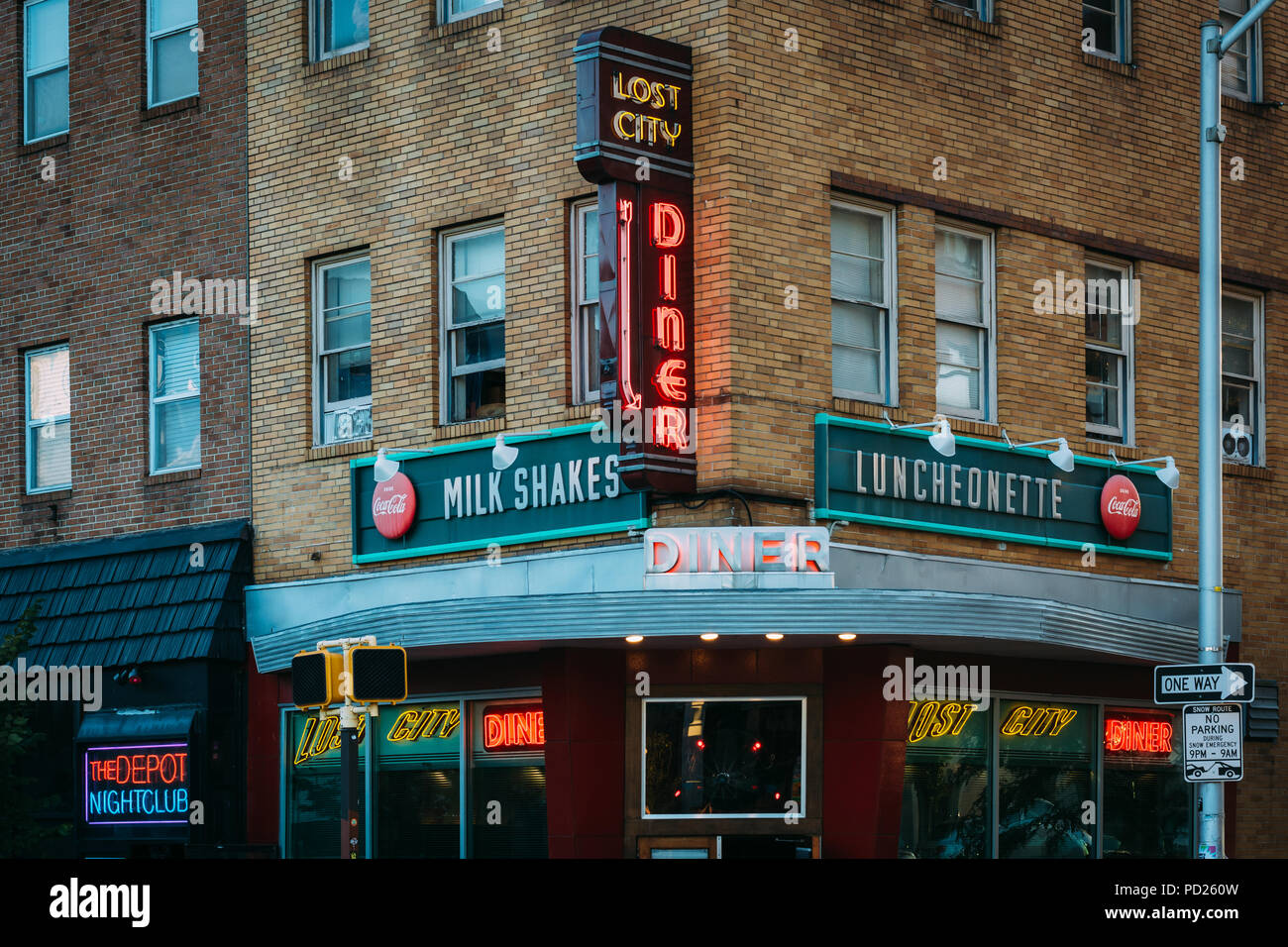 The Lost City Diner, in Station North, Baltimore, Maryland Stock Photo Alamy