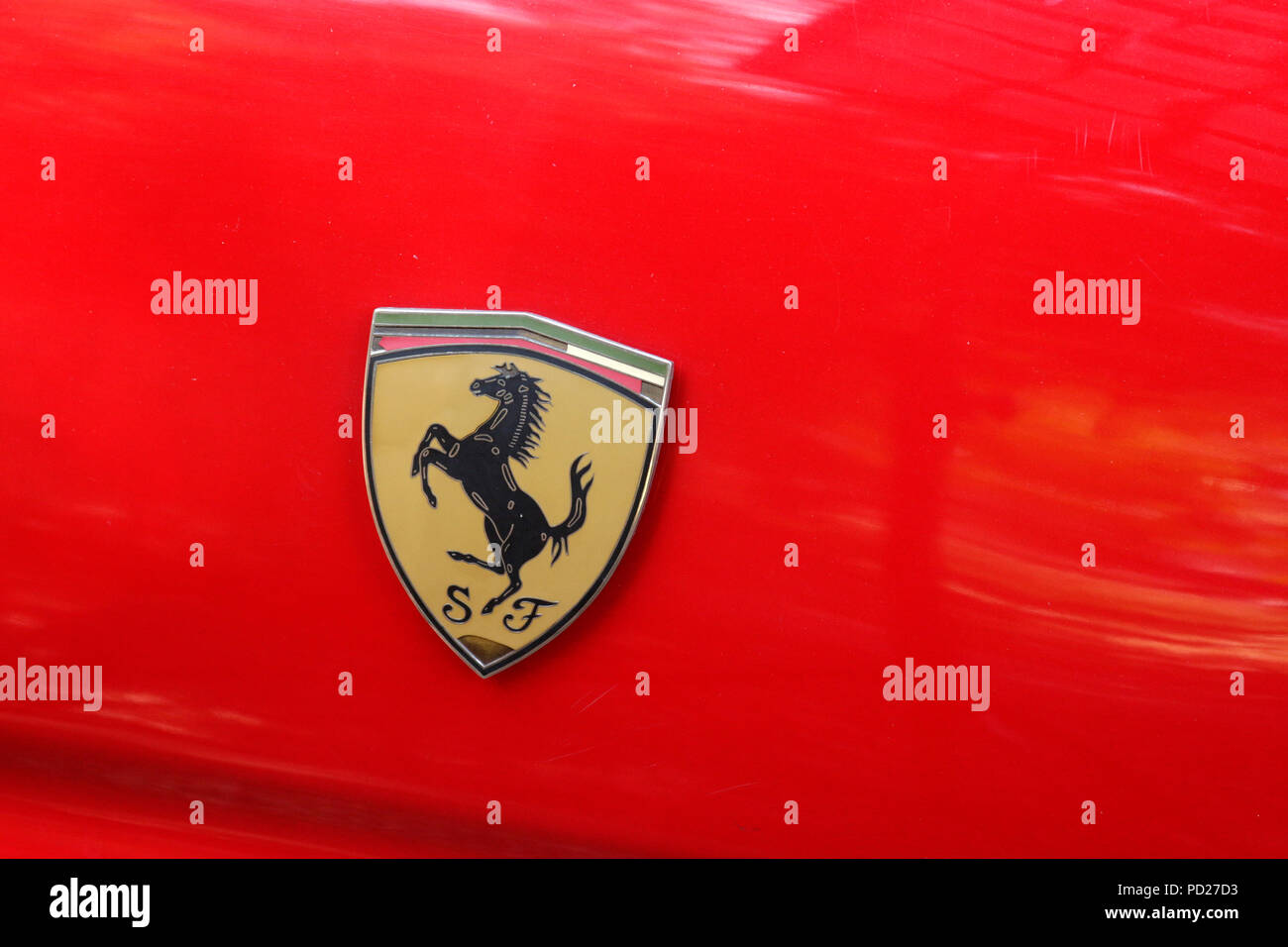 Ferrari Logo Stock Photo