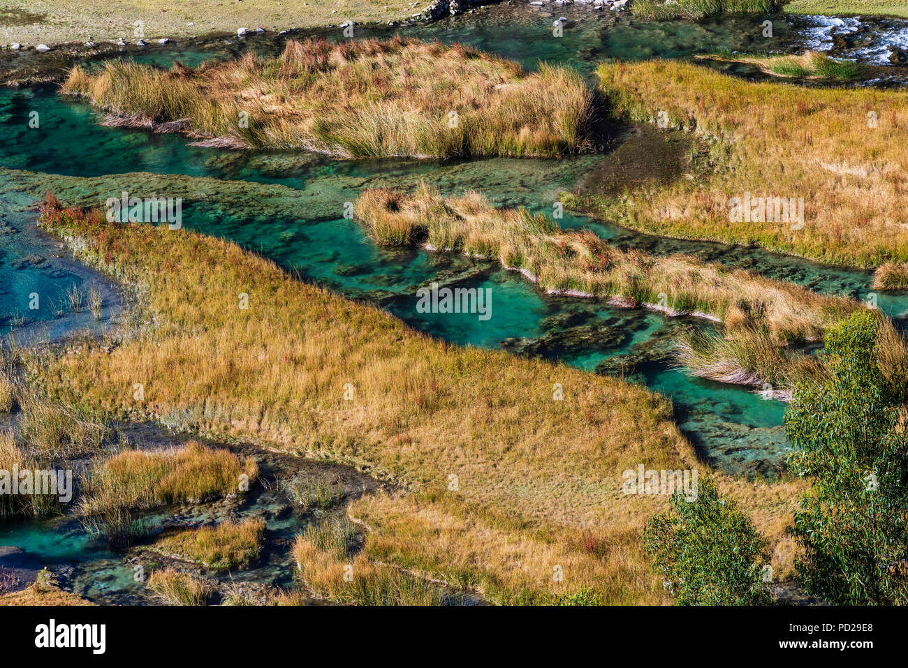Nor YauyosCochas landscape reserve in the Andes of Lima, Peru Stock