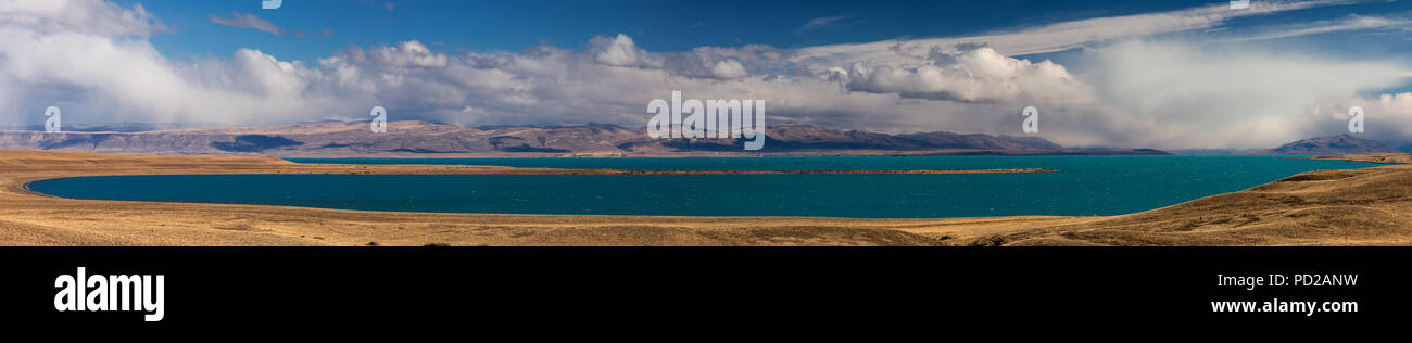 Panorama of Lago Argentino, Patagonia, Argentina Stock Photo