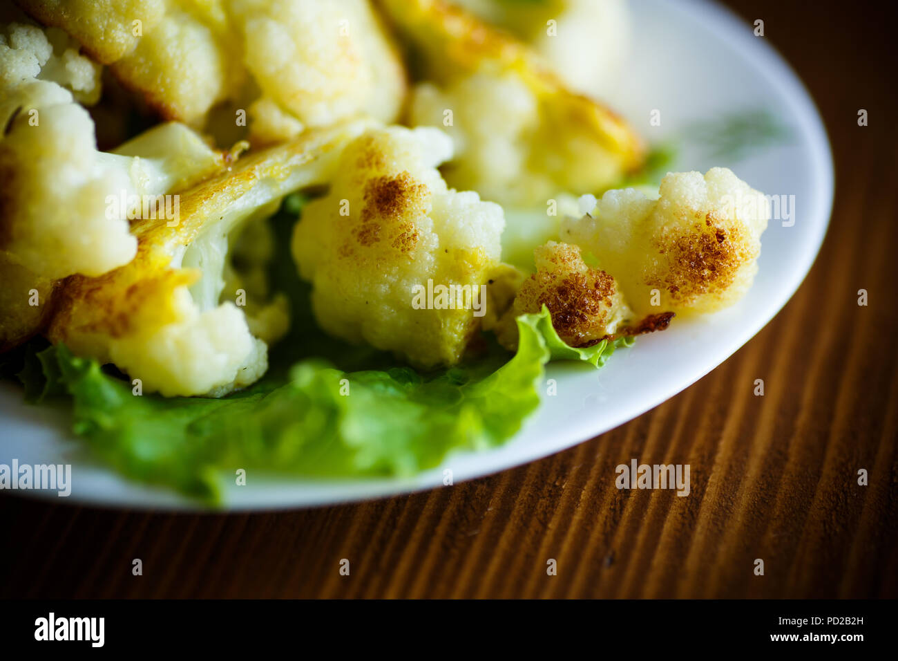 cauliflower fried in batter Stock Photo Alamy