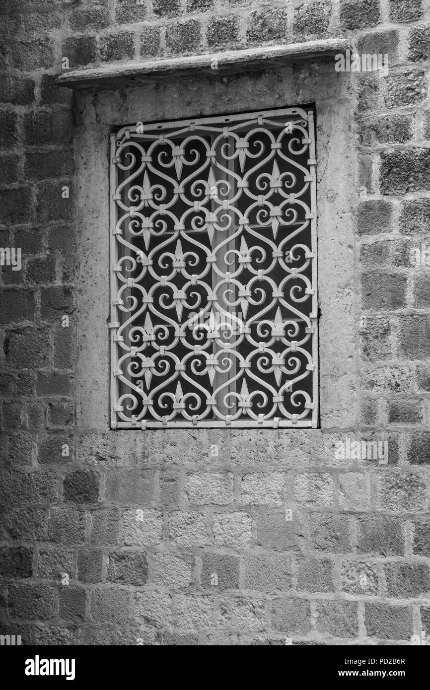 A Window Of A Stone House Stock Photo