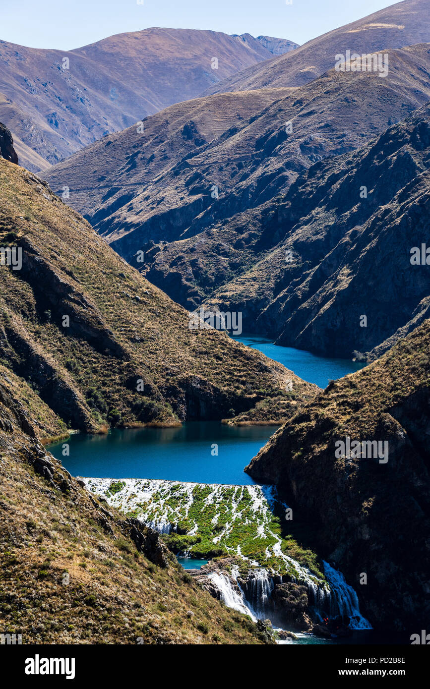 Nor YauyosCochas landscape reserve in the Andes of Lima, Peru Stock