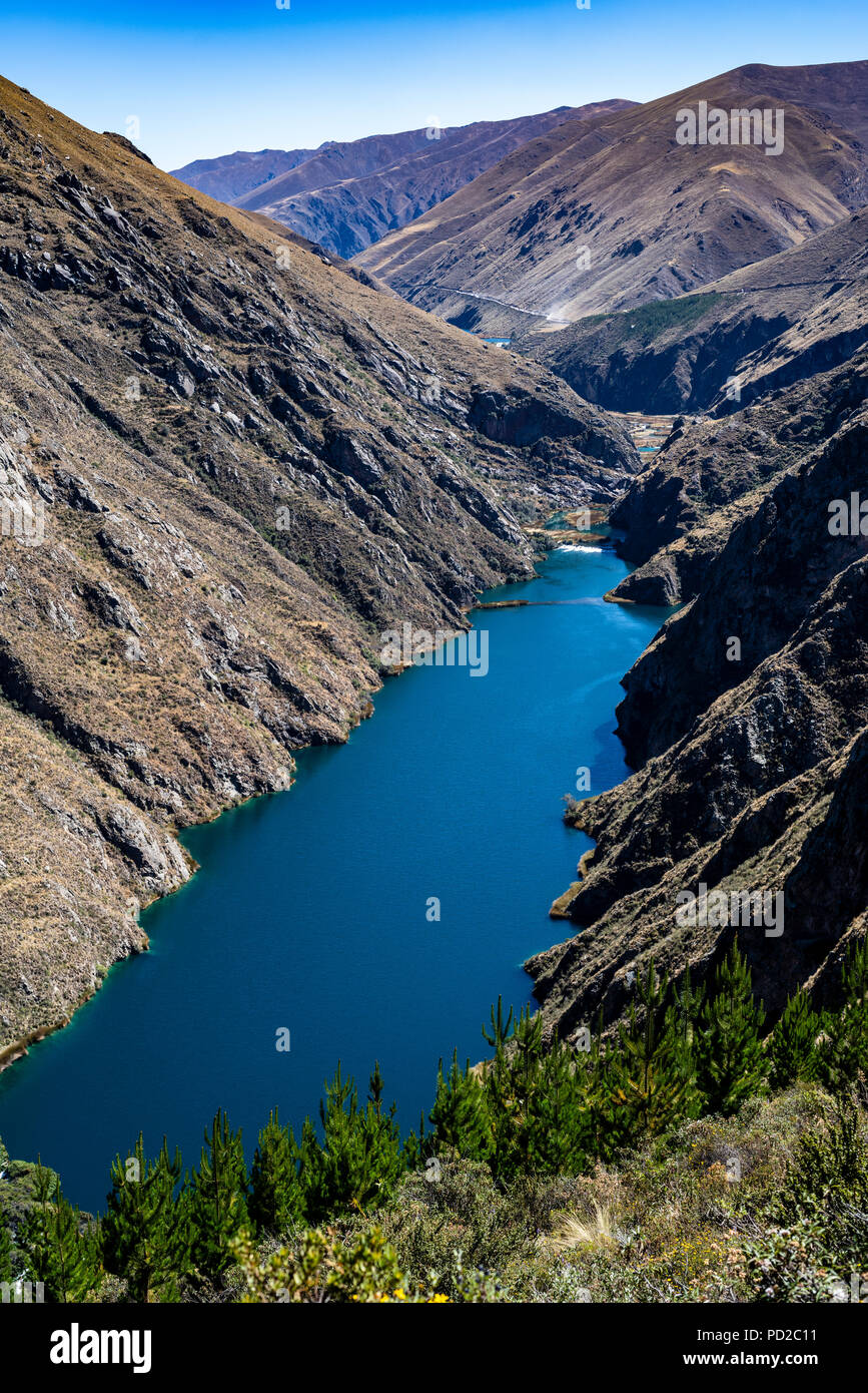 Nor YauyosCochas landscape reserve in the Andes of Lima, Peru Stock