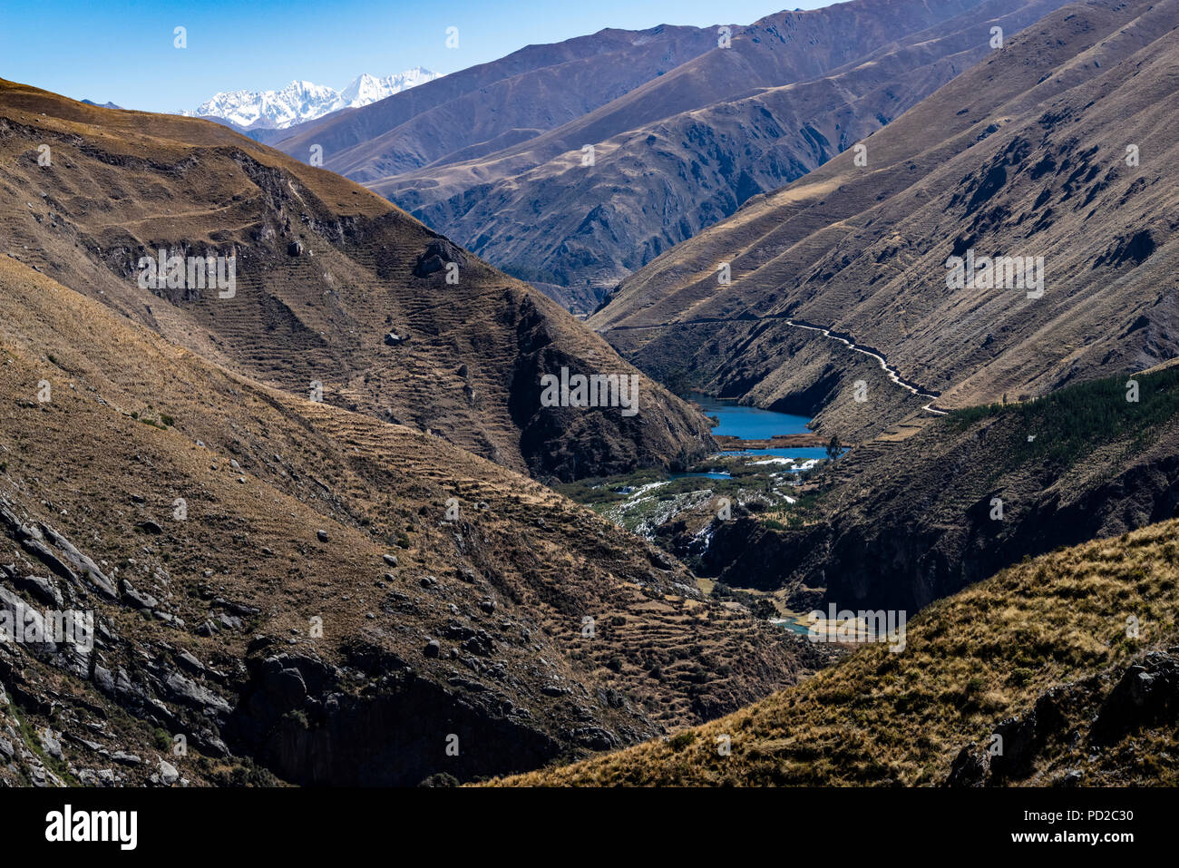 Nor YauyosCochas landscape reserve in the Andes of Lima, Peru Stock