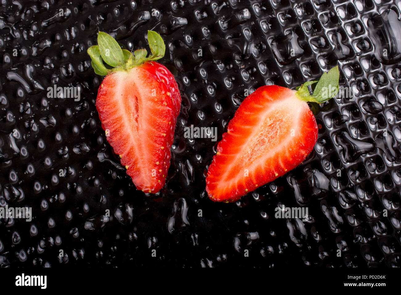A view of a juicy, sweet and ripe strawberry fruit Stock Photo - Alamy