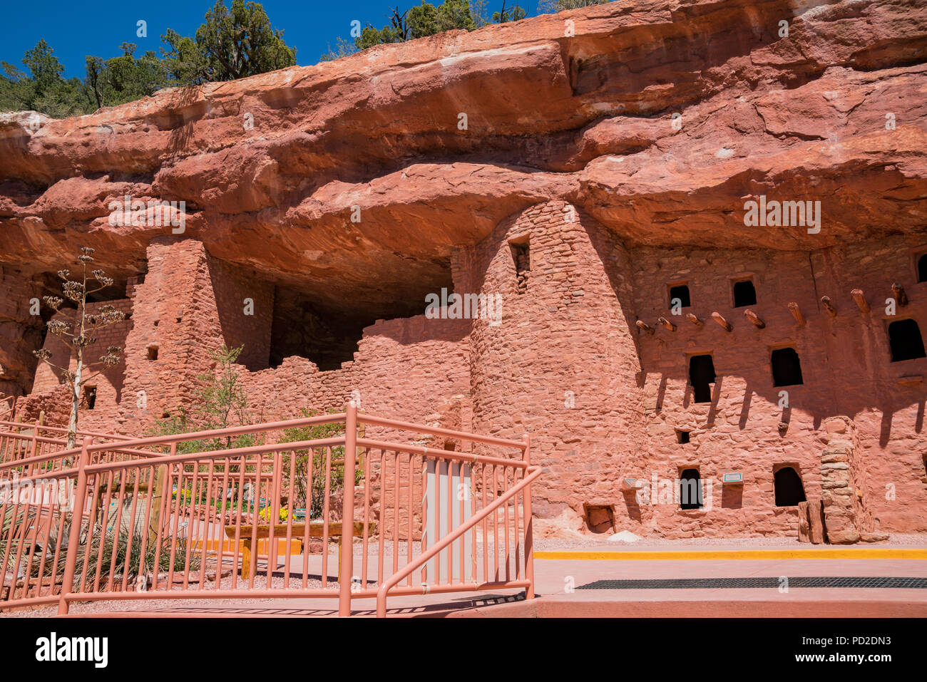 The special Manitou Cliff Dwellings museum at Manitou Springs, Colorado Stock Photo