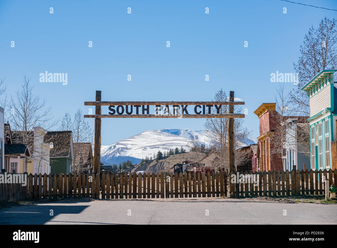 The historical South Park City at Fairplay, Colorado Stock Photo Alamy
