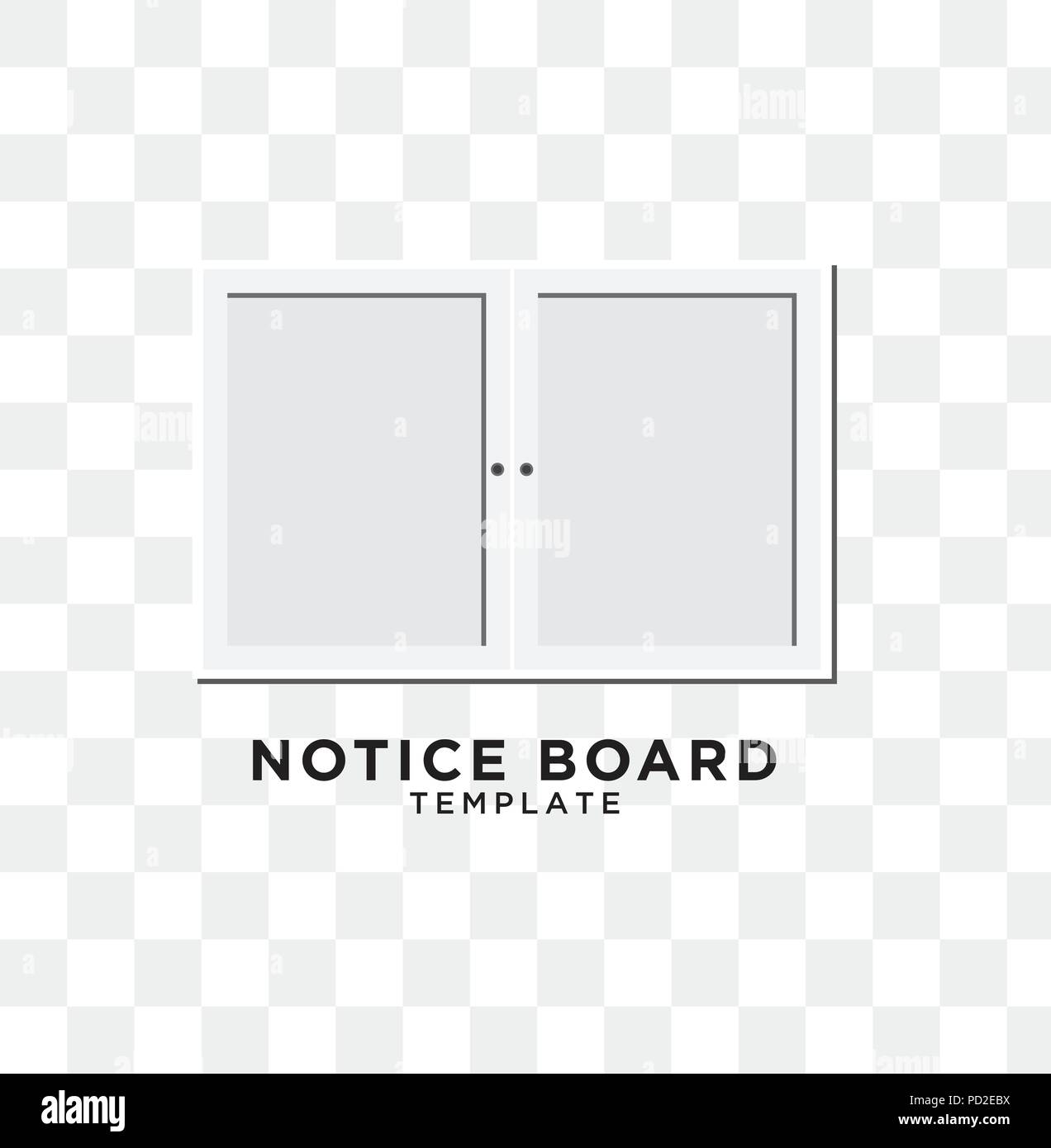 Illustration of notice board graphic design template vector Stock