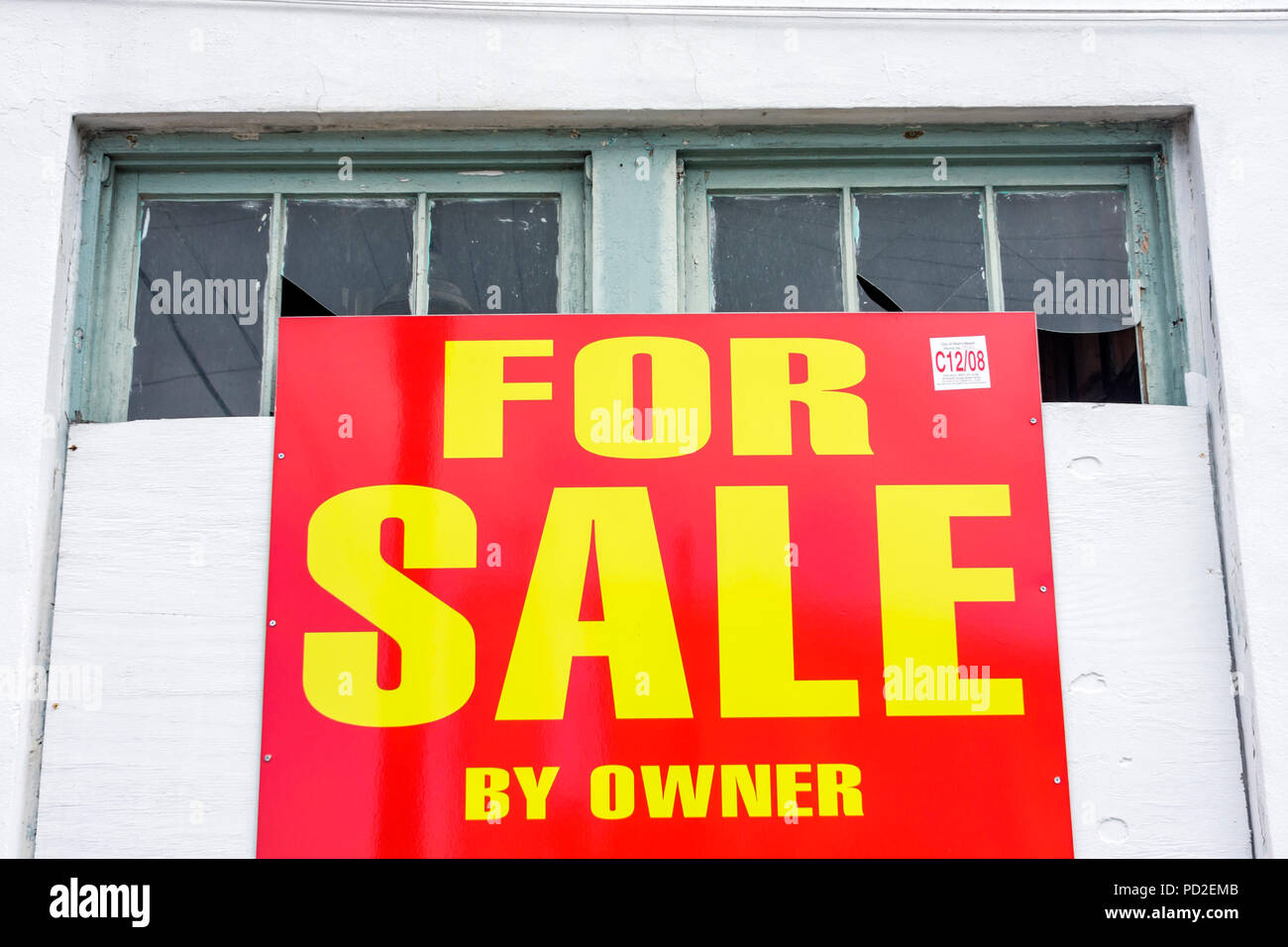 For Sale By Owner Florida >> Miami Beach Florida Building Windows Broken Glass Sign For For Sale By Owner Florida >> Miami Beach Florida Building Windows Broken Glass Sign For