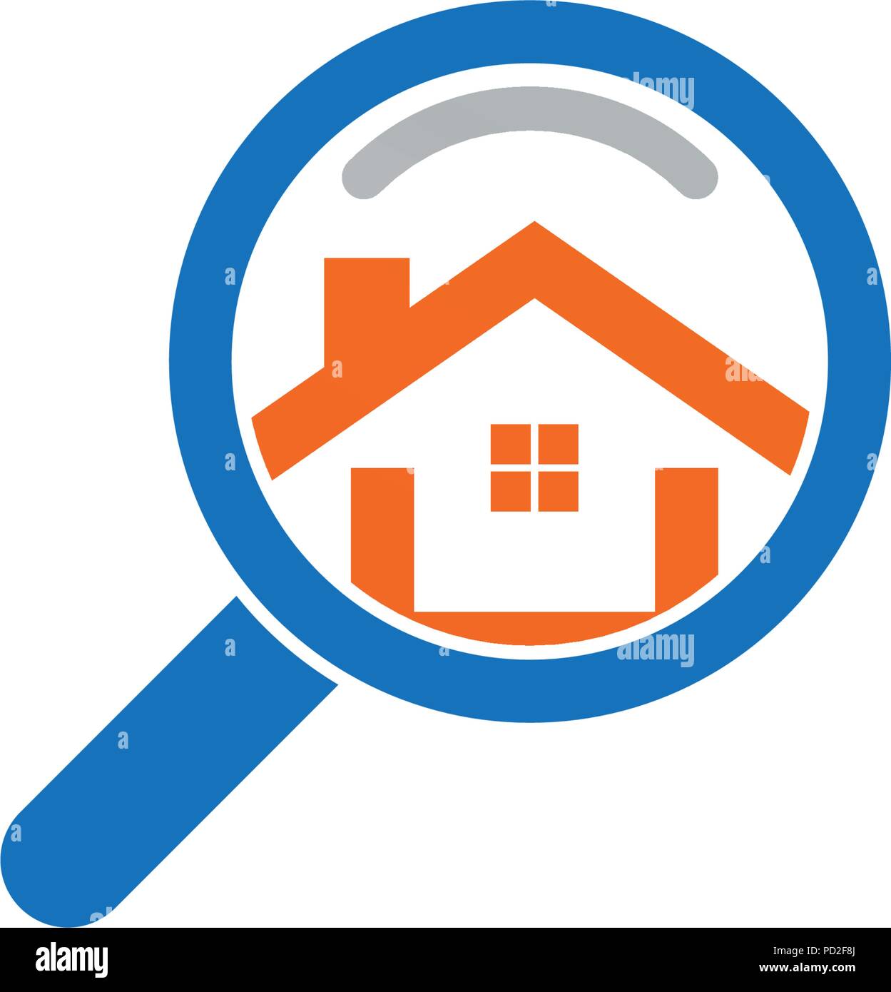 Real estate house finder logo template vector Stock Vector Image & Art