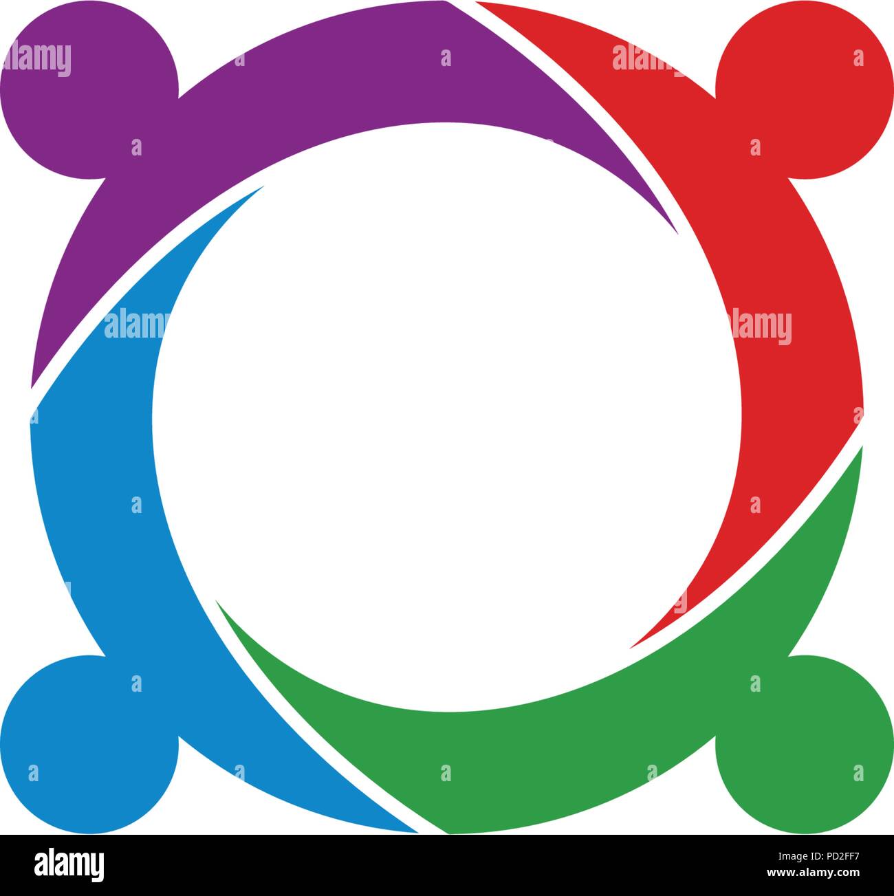 Community circle Stock Vector Images - Alamy