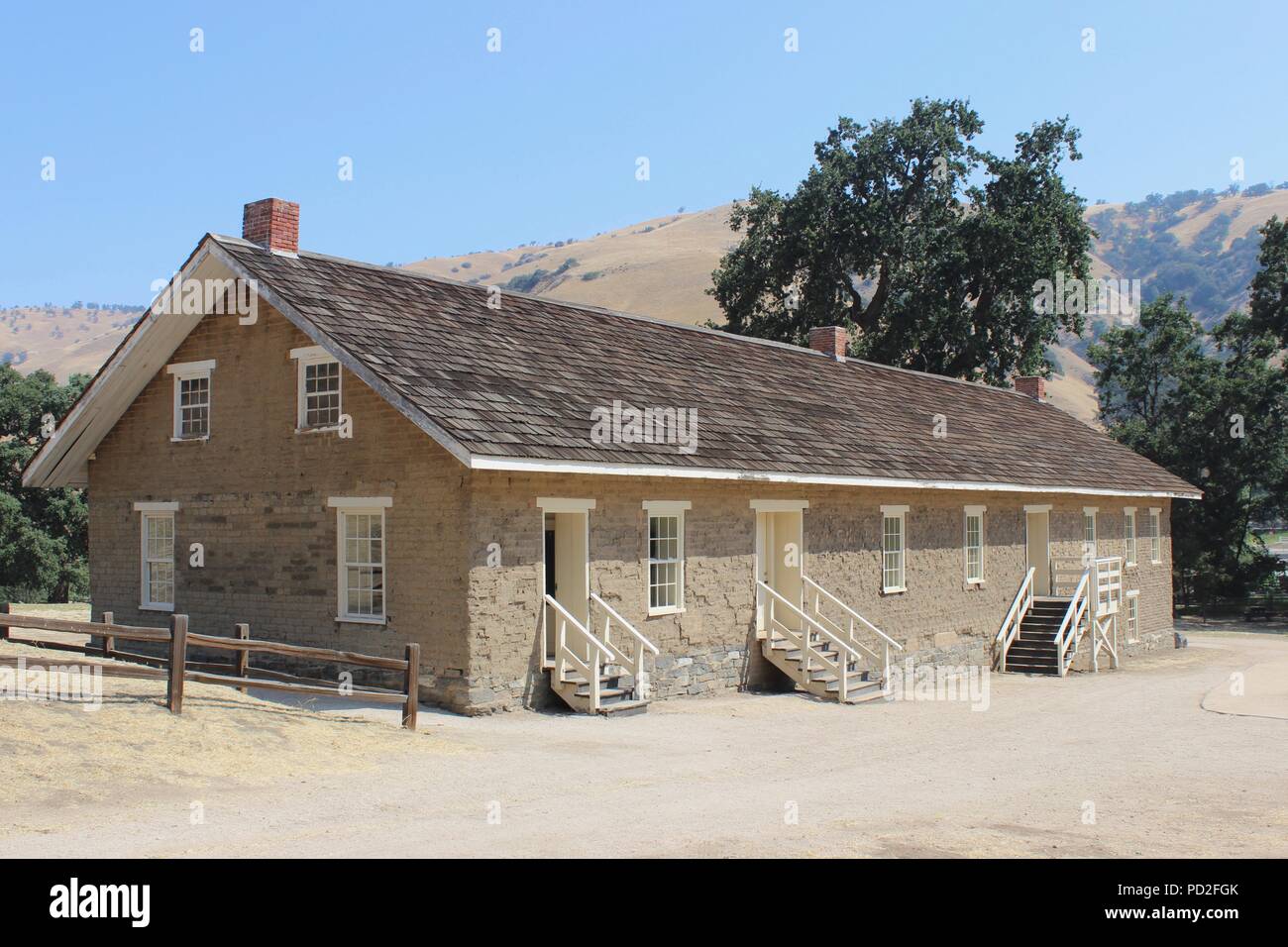Barracks, Fort Tejon, California Stock Photo