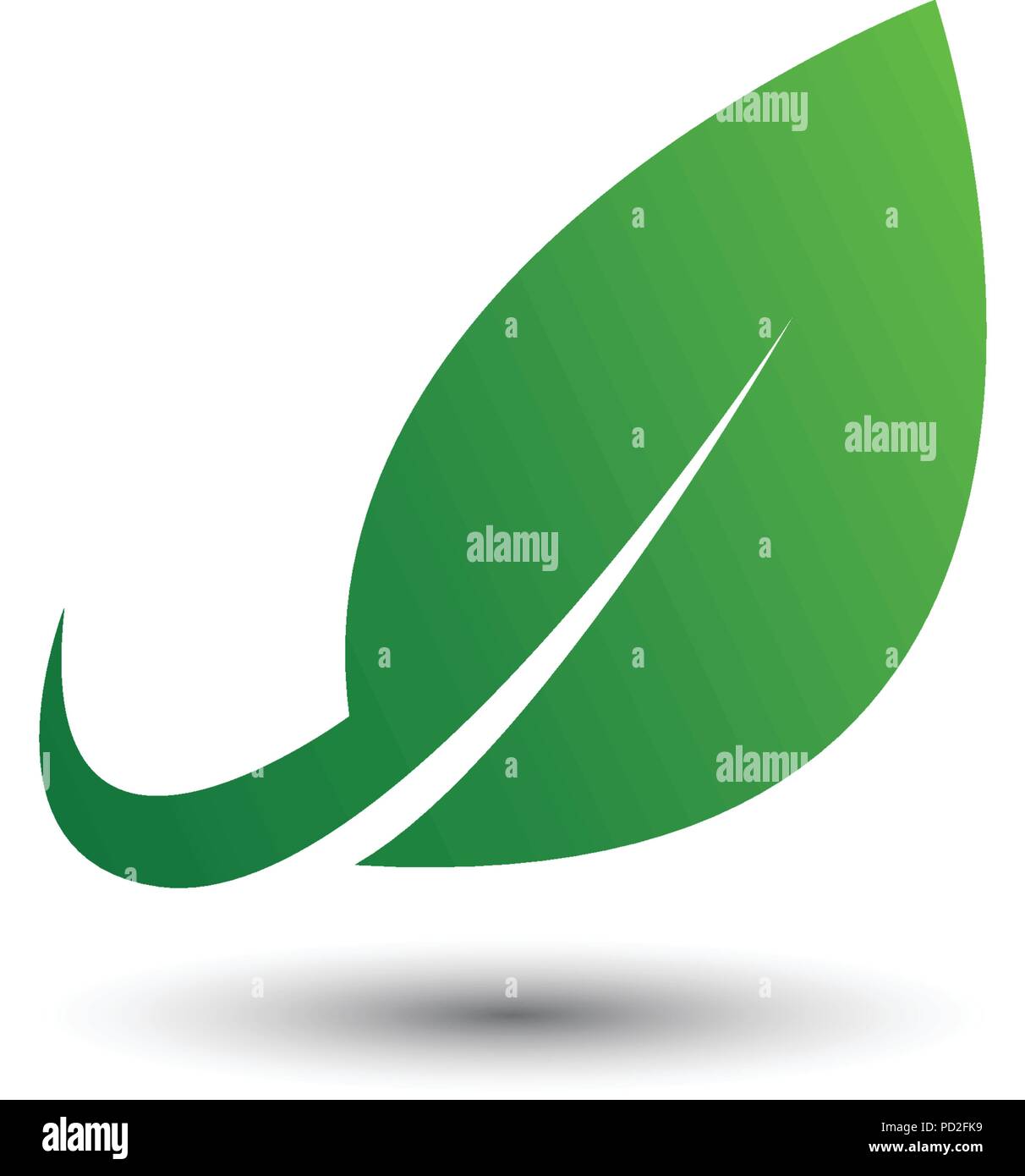 Abstract leaf logo Stock Vector Images - Alamy