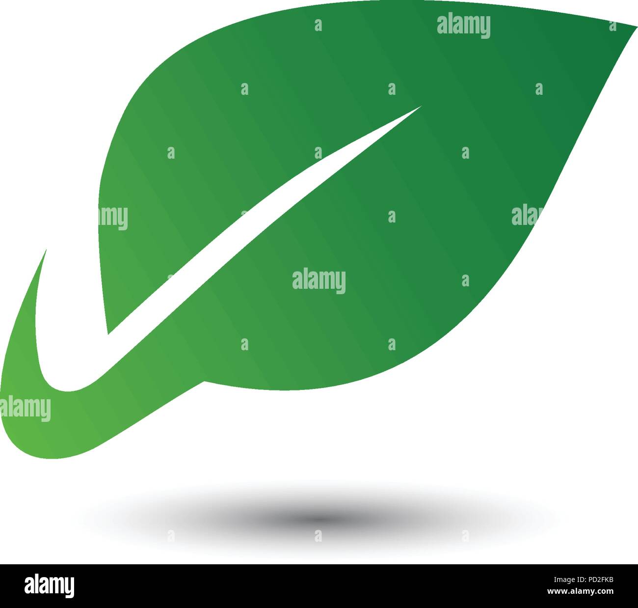 Abstract leaf logo hi-res stock photography and images - Alamy