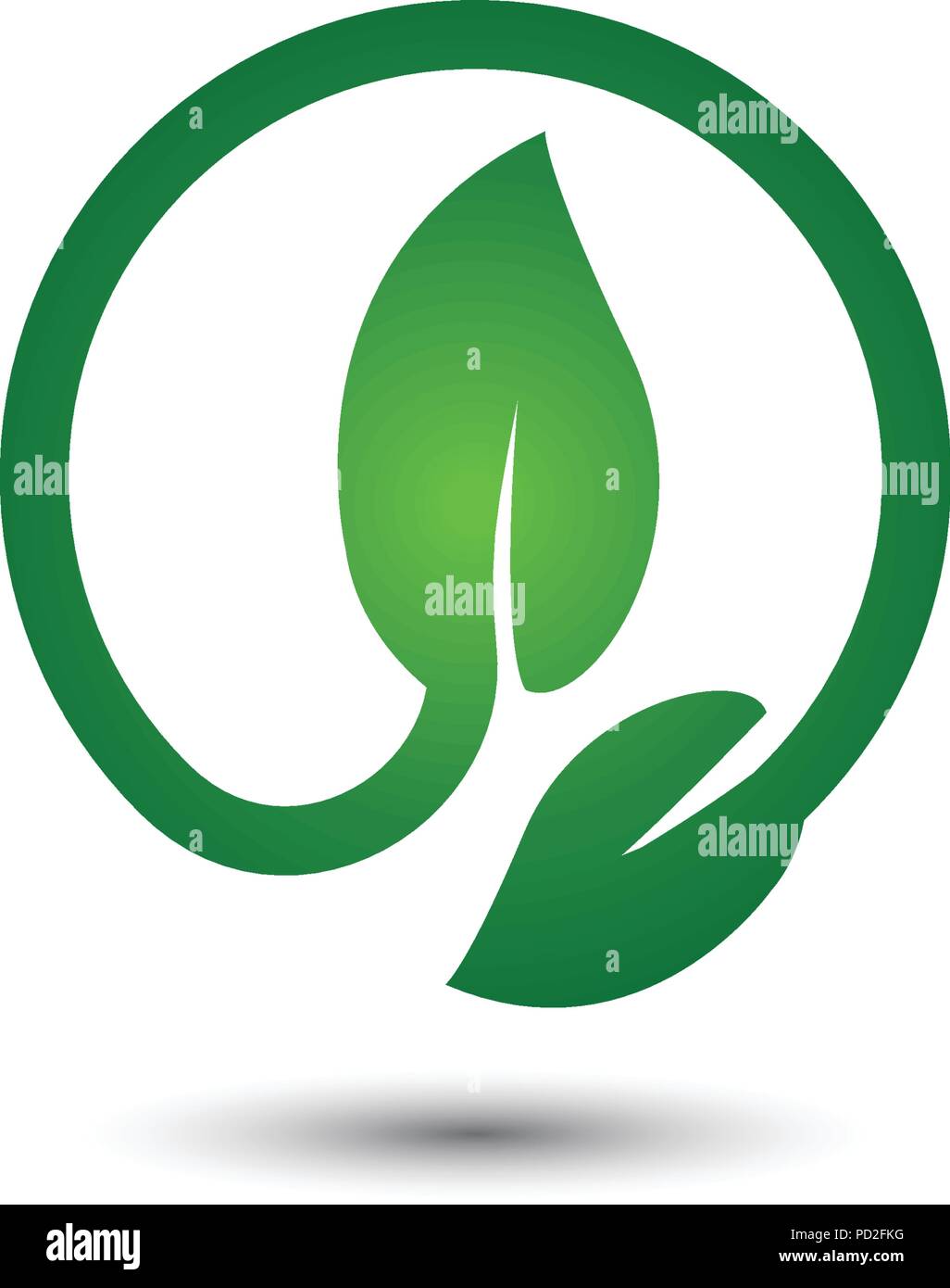 Abstract leaf logo Stock Vector Images - Alamy