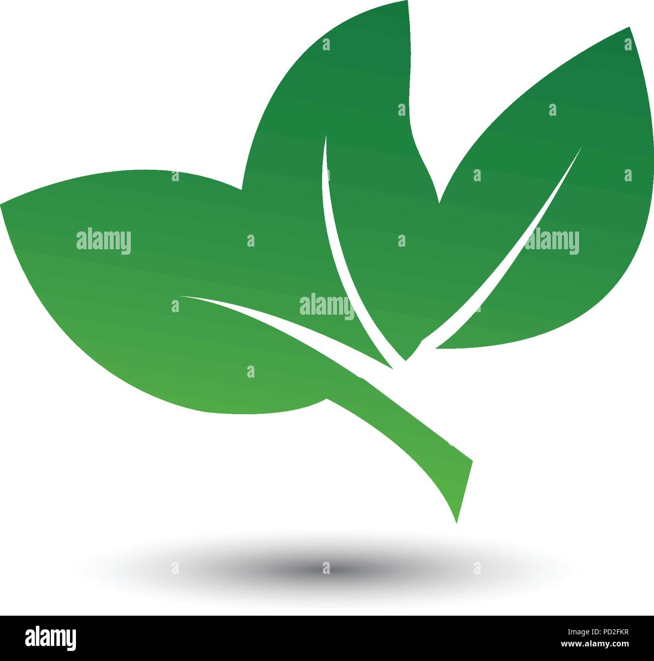 Abstract leaf logo hi-res stock photography and images - Alamy