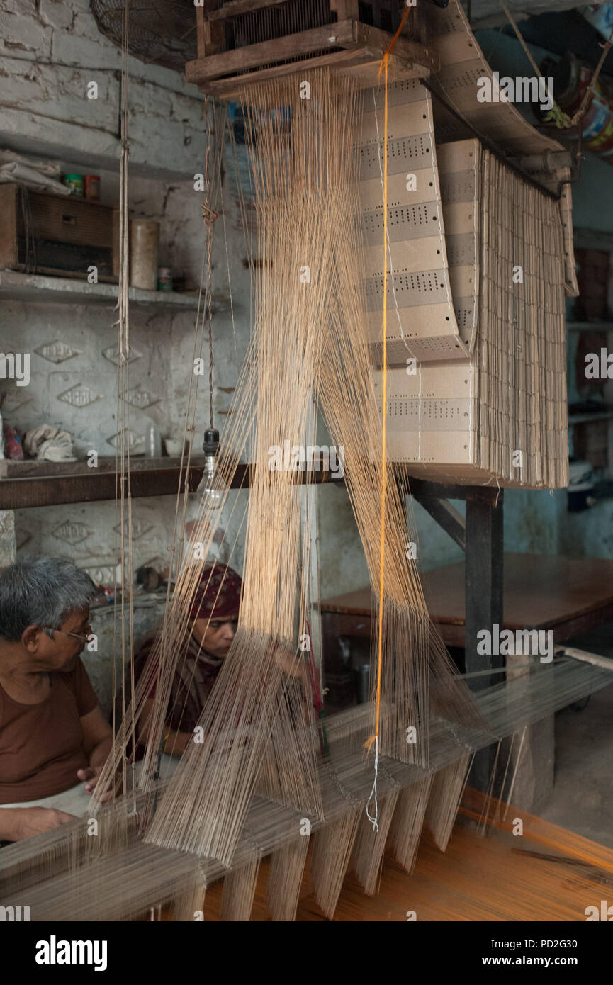 Silk Weavers India High Resolution Stock Photography and Images Alamy