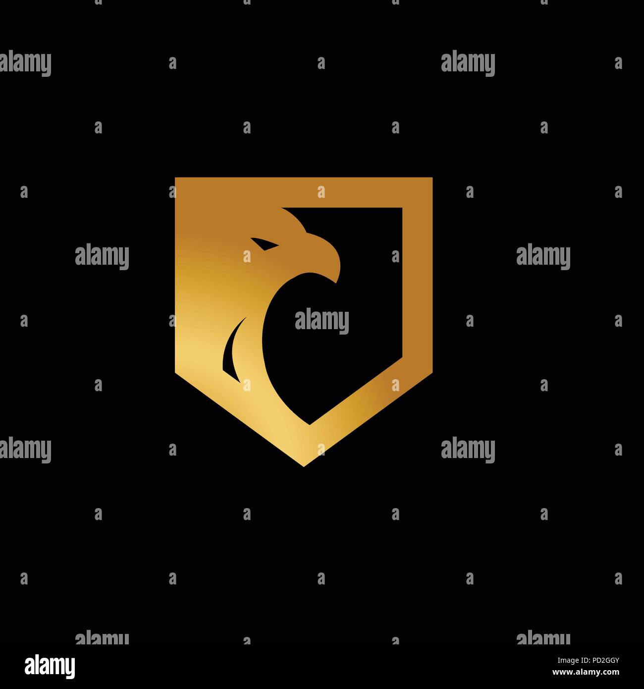 Shield Gold Eagle Logo Design Template Vector Stock Vector Image Art Alamy Shield Gold Eagle Logo Design Template Vector Stock Vector Image Art Alamy