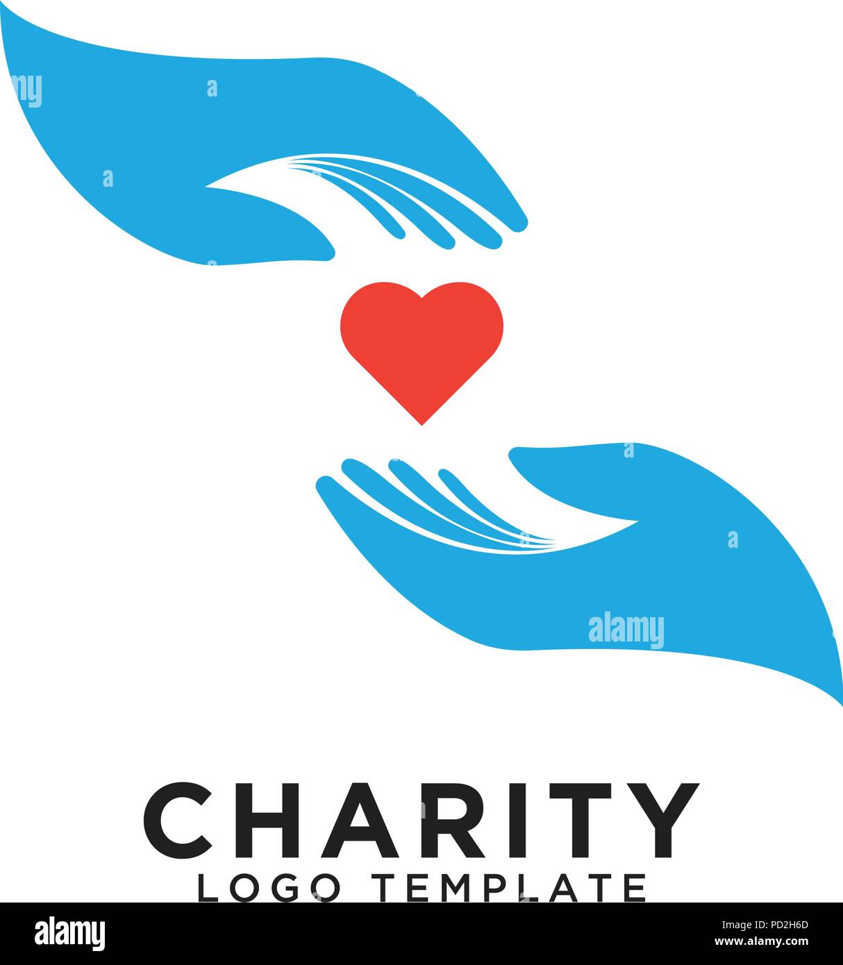 Illustration Of Charity Logo Design Template Logo Icons