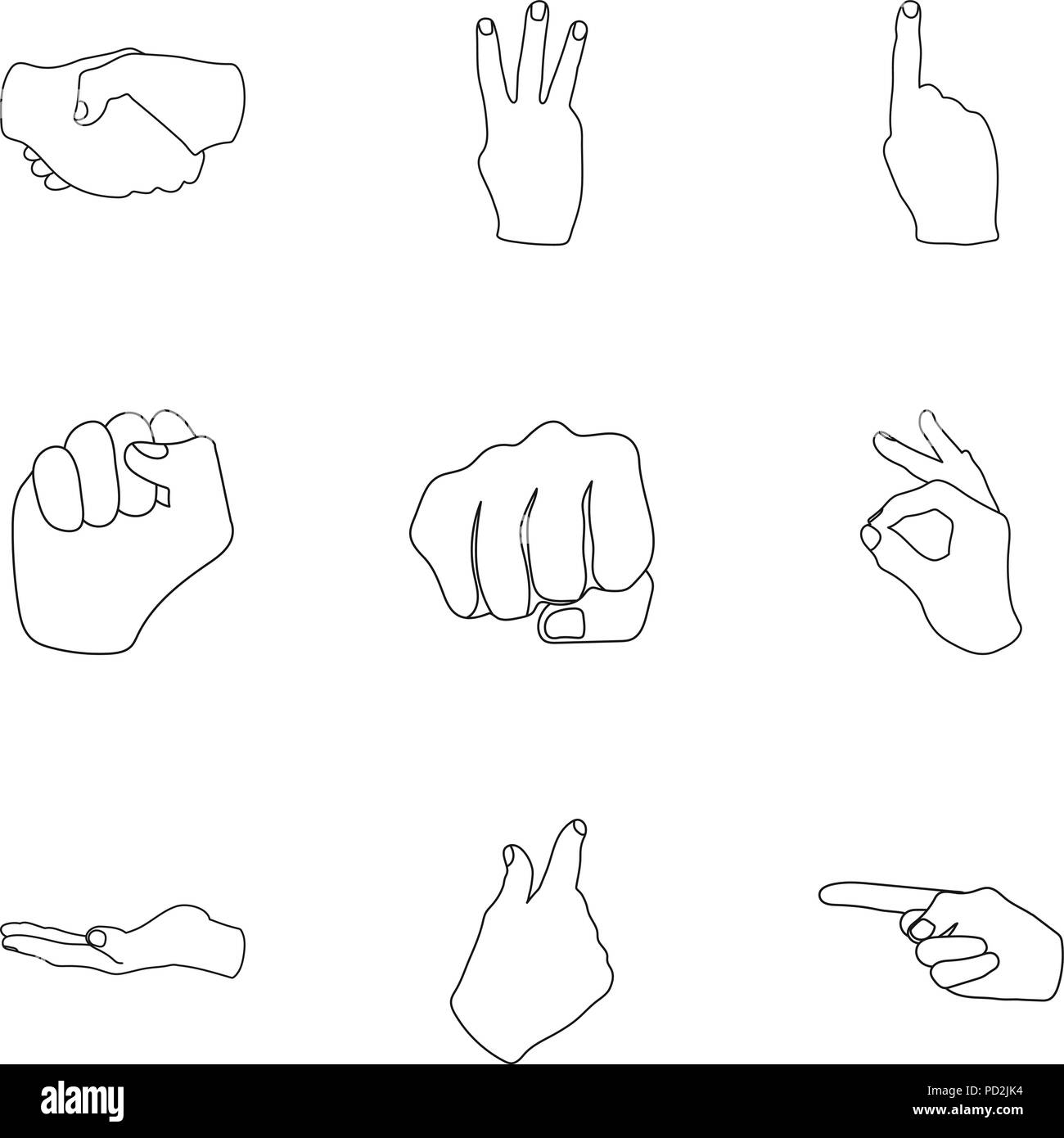 Anime Hand Gestures Vector Images over 4600