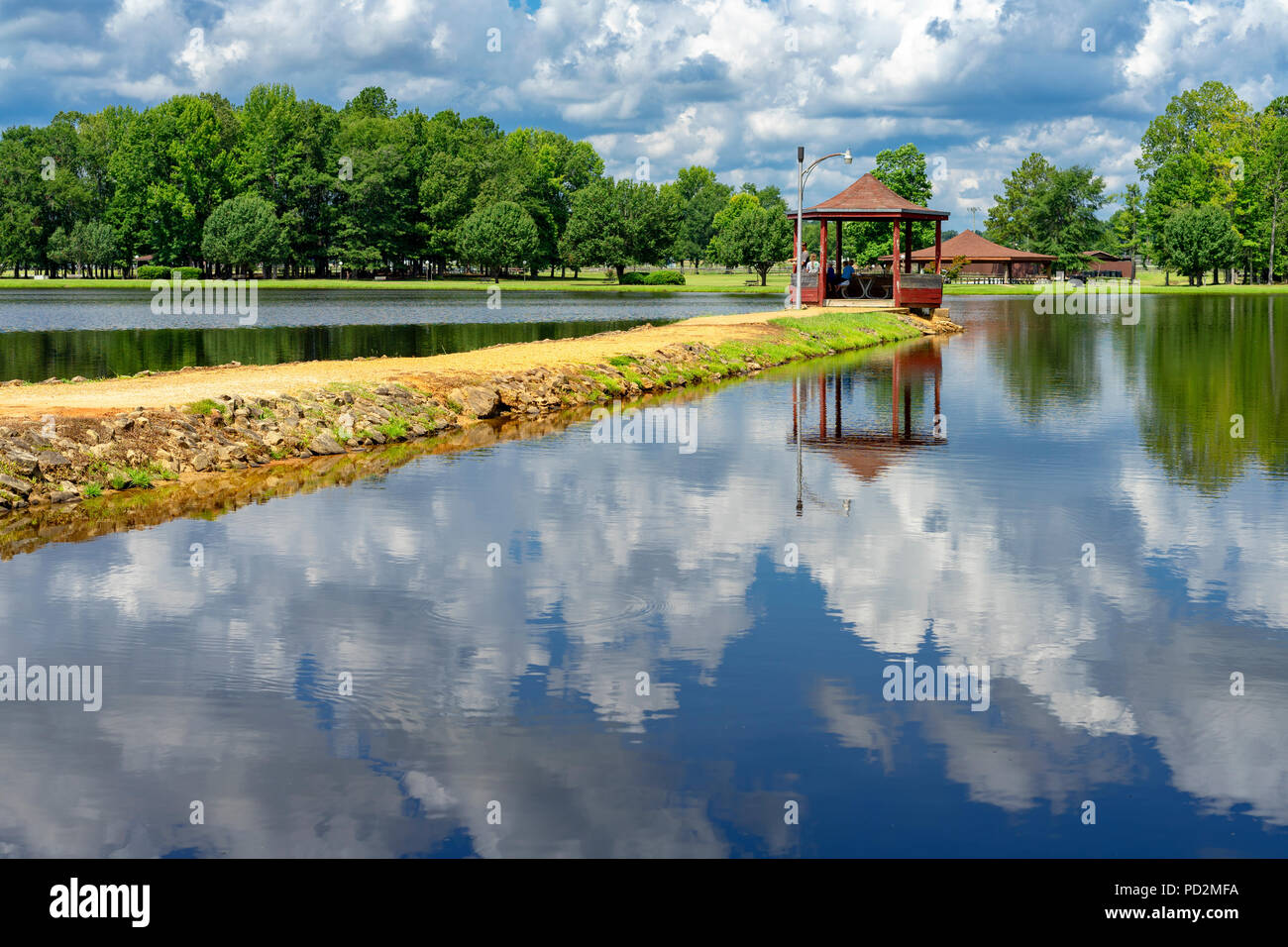 Some fishing time at the lake in Guthrie Smith Park in Fayette, Alabama