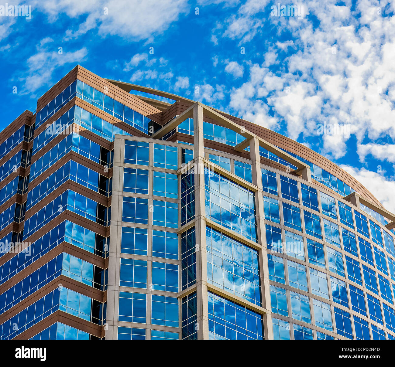 Clouds and Bright Sky Reflected Stock Photo - Alamy